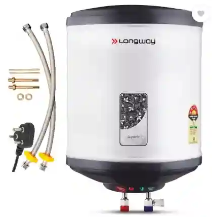 Longway 25 L Storage Water Geyser (Superb, Gray)
